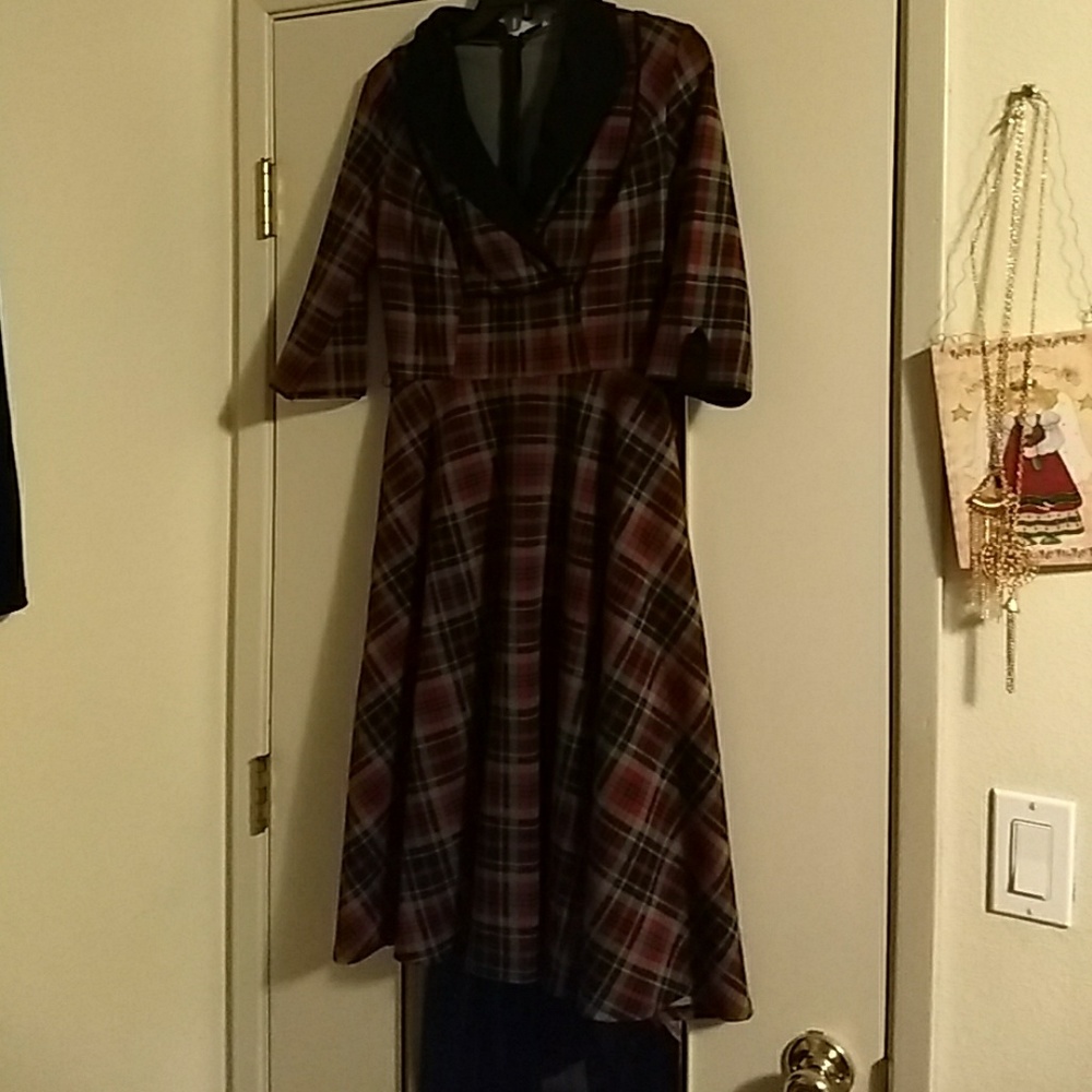 Unique Vintage plaid dress